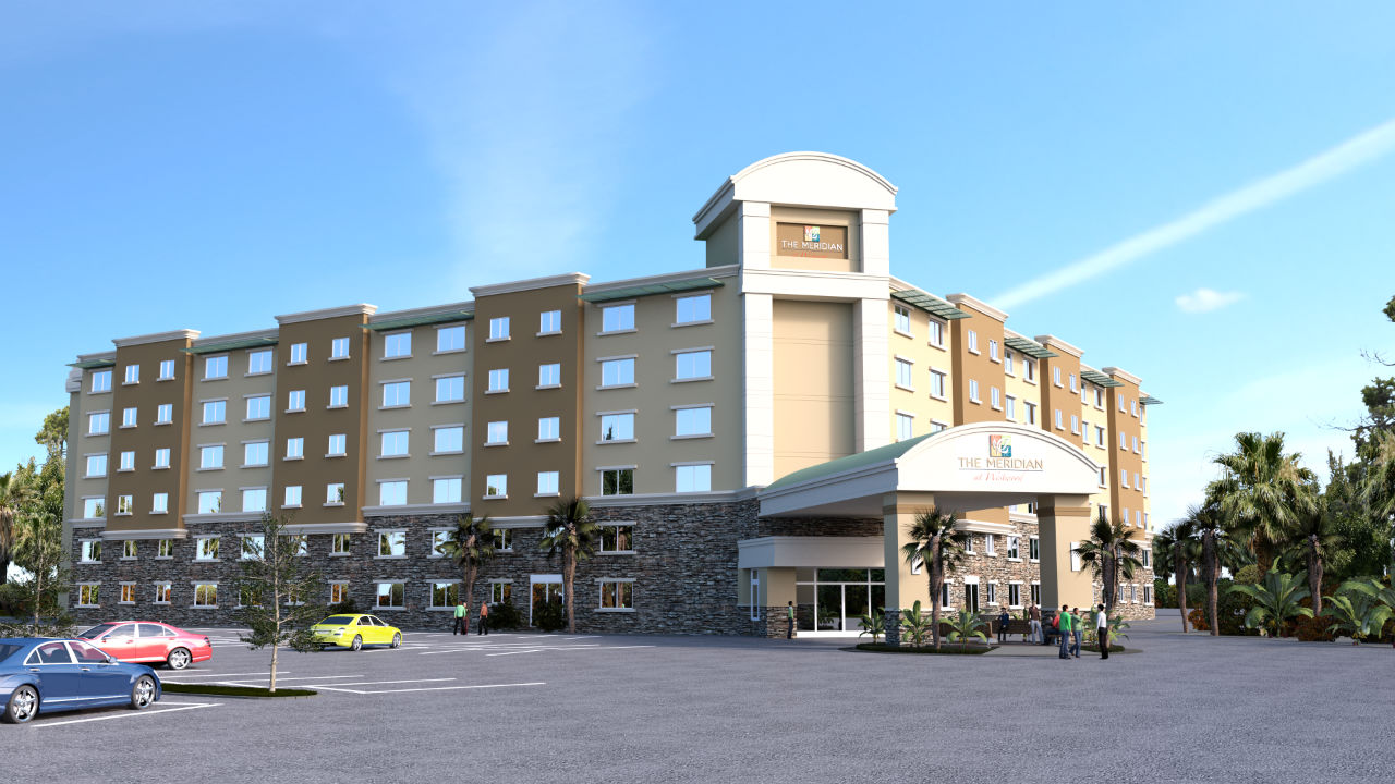 Commercial Hotel 3D Rendering