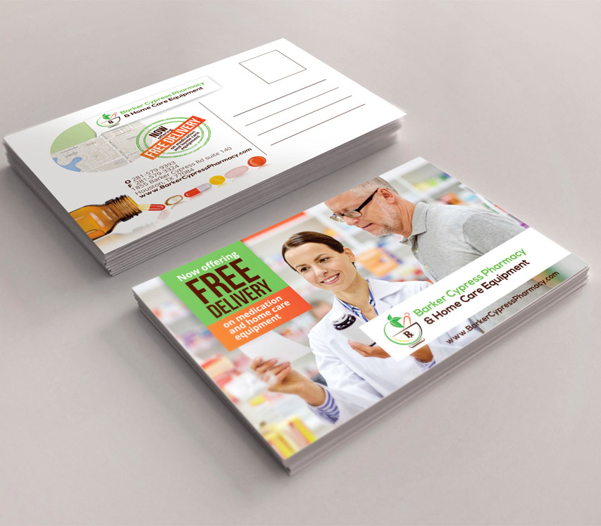 Baker Cypress Postcard Design and Print
