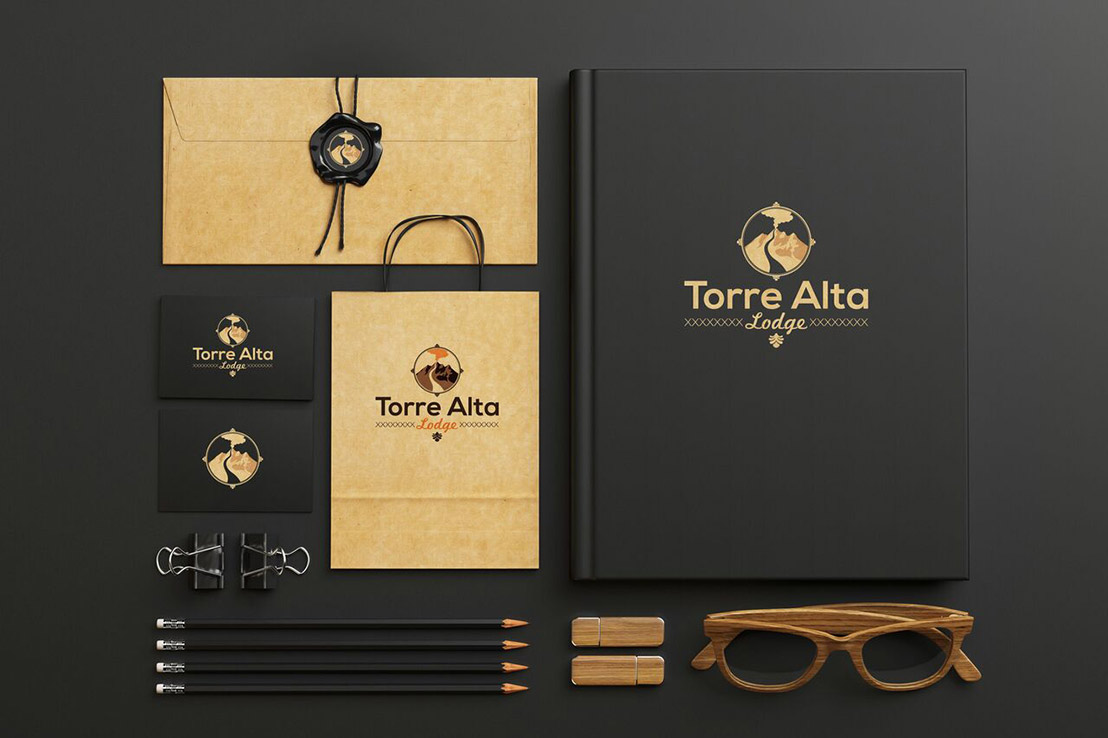 Mountain Lodge Logo and Corporate Identity Design Houston